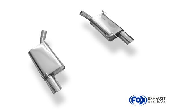 Endschalldämpfer rechts/links - 1x100 Typ 25 rechts/links passend für: Ford Mustang 2004-2013 4,6l